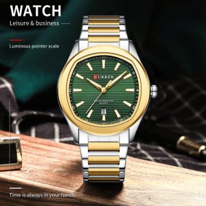 Mens Simple Waterproof Calendar Quartz Watch