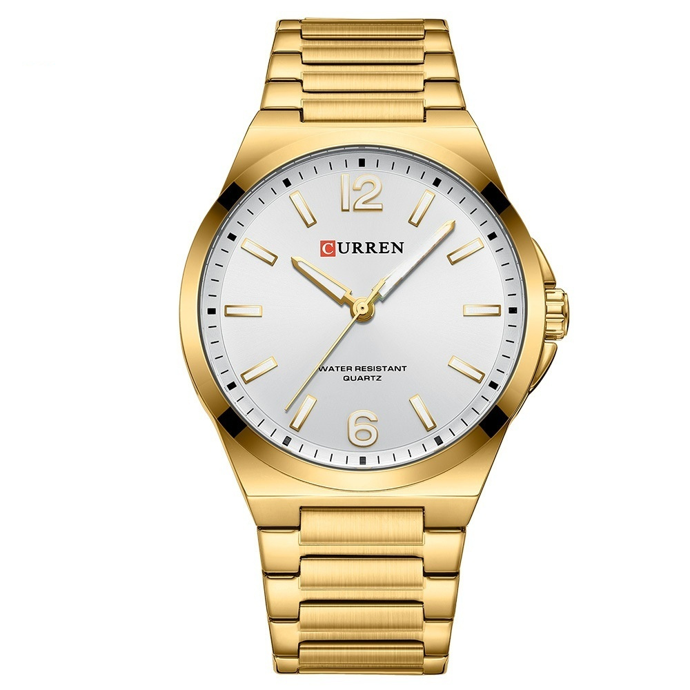 Men's Simple Waterproof Quartz Wristwatch With Steel Band Business Style - Image 5