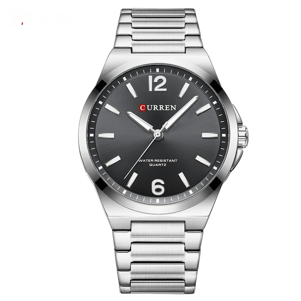 Men's Simple Waterproof Quartz Wristwatch With Steel Band Business Style - Image 2