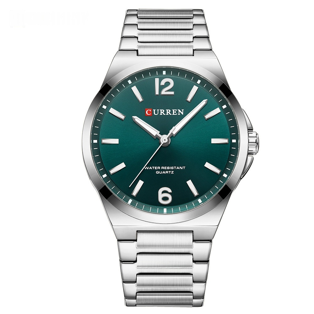 Men's Simple Waterproof Quartz Wristwatch With Steel Band Business Style - Image 3