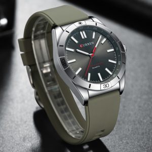 Simple Unisex Round Silicone-band Couples Watch Waterproof